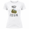 T-shirt de Sport Femme Massy c’est la vie