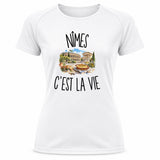 T-shirt de Sport Femme Nîmes c’est la vie