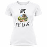 T-shirt de Sport Femme Reims c’est la vie