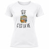 T-shirt de Sport Femme Sète c’est la vie