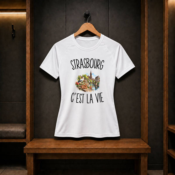 T-shirt de Sport Femme Strasbourg c’est la vie