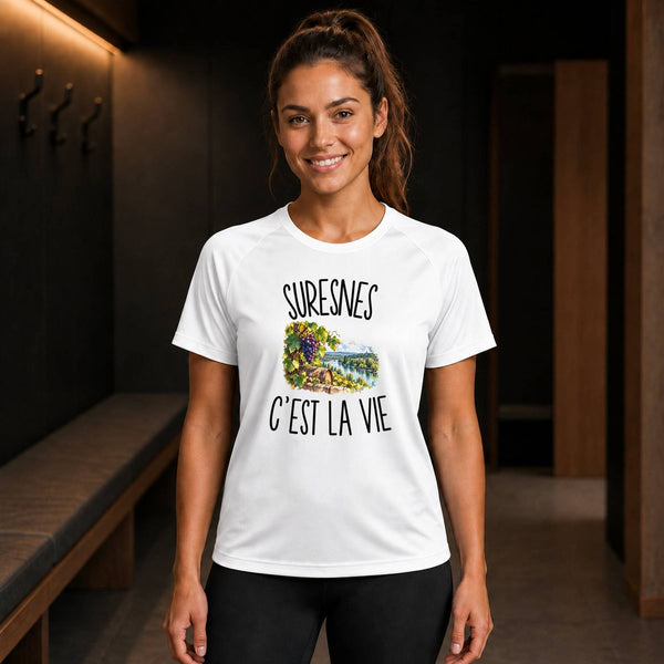 T-shirt de Sport Femme Suresnes c’est la vie
