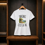 T-shirt de Sport Femme Suresnes c’est la vie