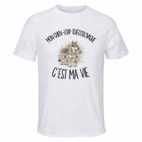 T-shirt de Sport Homme Mon Chien-Loup Tchécoslovaque c'est ma vie
