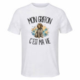 T-shirt de Sport Homme Mon Griffon c'est ma vie