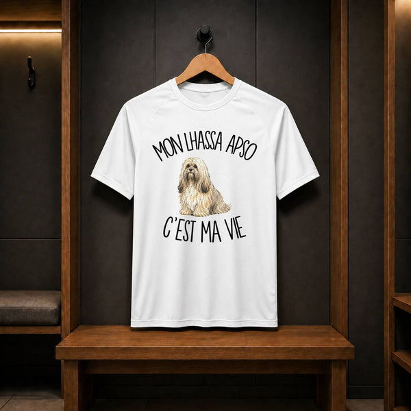 T-shirt de Sport Homme Mon Lhassa Apso c'est ma vie