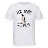 T-shirt de Sport Homme Mon Pointer c'est ma vie