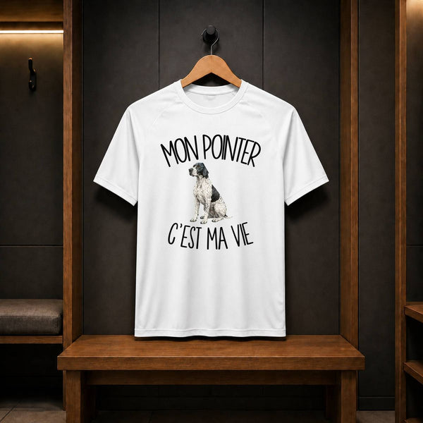 T-shirt de Sport Homme Mon Pointer c'est ma vie
