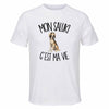 T-shirt de Sport Homme Mon Saluki c'est ma vie