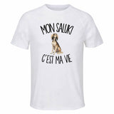 T-shirt de Sport Homme Mon Saluki c'est ma vie