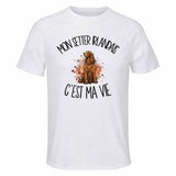 T-shirt de Sport Homme Mon Setter Irlandais c'est ma vie