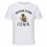 T-shirt de Sport Homme Mon Braque Allemand c'est ma vie