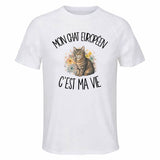T-shirt de Sport Homme Mon Chat Européen c'est ma vie