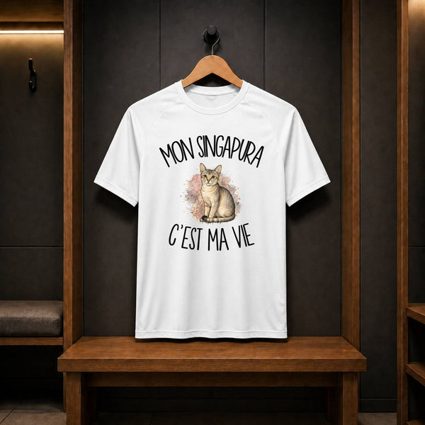 T-shirt de Sport Homme Mon Singapura c'est ma vie