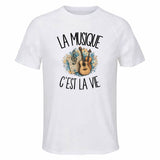 T-shirt de Sport Homme La musique c'est la vie