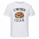T-shirt de Sport Homme Le pain maison c'est la vie