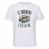 T-shirt de Sport Homme Le biathlon c'est la vie