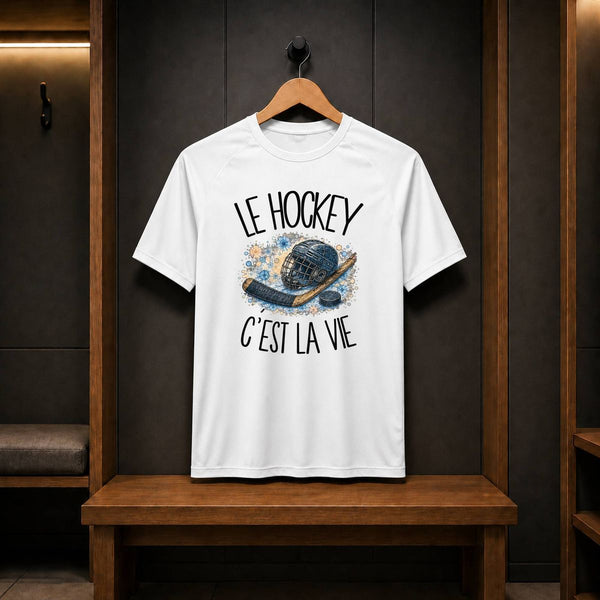T-shirt de Sport Homme Le hockey c'est la vie
