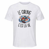 T-shirt de Sport Homme Le curling c'est la vie