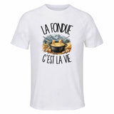 T-shirt de Sport Homme La fondue c'est la vie