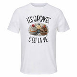 T-shirt de Sport Homme Les cupcakes c'est la vie