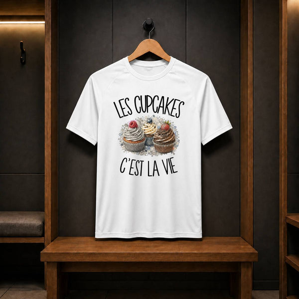 T-shirt de Sport Homme Les cupcakes c'est la vie