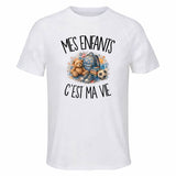 T-shirt de Sport Homme Mes enfants c'est ma vie