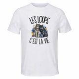 T-shirt de Sport Homme Les loups c'est la vie