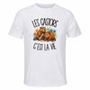 T-shirt de Sport Homme Les castors c'est la vie