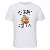 T-shirt de Sport Homme Les girafes c'est la vie