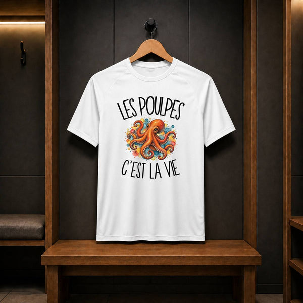 T-shirt de Sport Homme Les poulpes c'est la vie