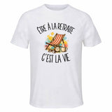 T-shirt de Sport Homme Être à la retraite c'est la vie