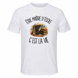 T-shirt de Sport Homme Être maître d'école c'est la vie