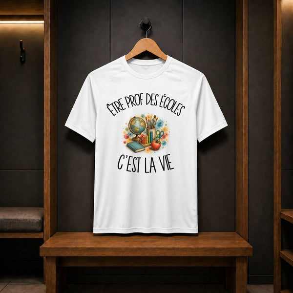 T-shirt de Sport Homme Être prof des écoles c'est la vie