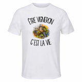 T-shirt de Sport Homme Être vigneron c'est la vie