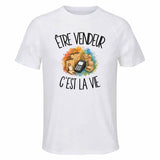 T-shirt de Sport Homme Être vendeur c'est la vie