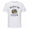 T-shirt de Sport Homme Être prof de yoga c'est la vie
