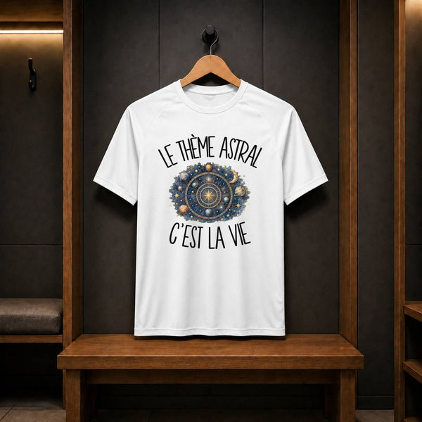 T-shirt de Sport Homme Le thème astral c'est la vie