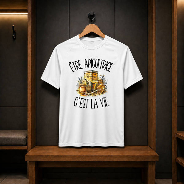 T-shirt de Sport Homme Être apicultrice c'est la vie