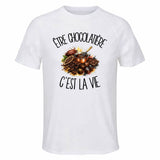 T-shirt de Sport Homme Être chocolatière c'est la vie