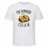 T-shirt de Sport Homme Être fromagère c'est la vie