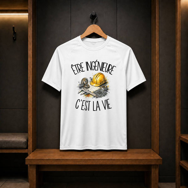 T-shirt de Sport Homme Être ingénieure c'est la vie