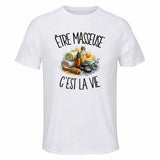 T-shirt de Sport Homme Être masseuse c'est la vie