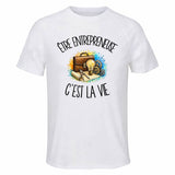 T-shirt de Sport Homme Être entrepreneuse c'est la vie
