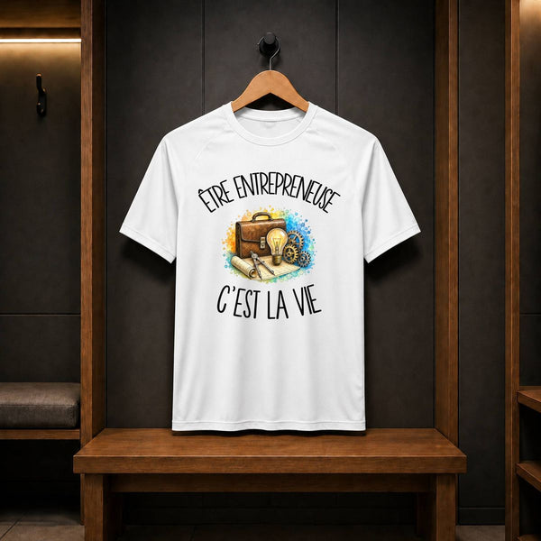 T-shirt de Sport Homme Être entrepreneuse c'est la vie