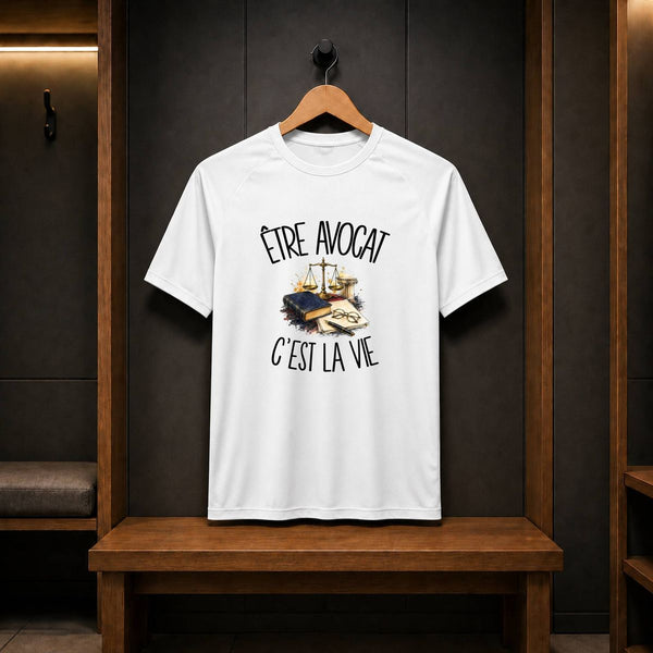 T-shirt de Sport Homme Être avocat c'est la vie