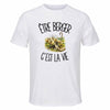 T-shirt de Sport Homme Être berger c'est la vie