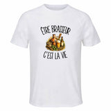 T-shirt de Sport Homme Être brasseur c'est la vie