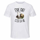 T-shirt de Sport Homme Être chef c'est la vie