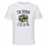 T-shirt de Sport Homme Être éboueur c'est la vie